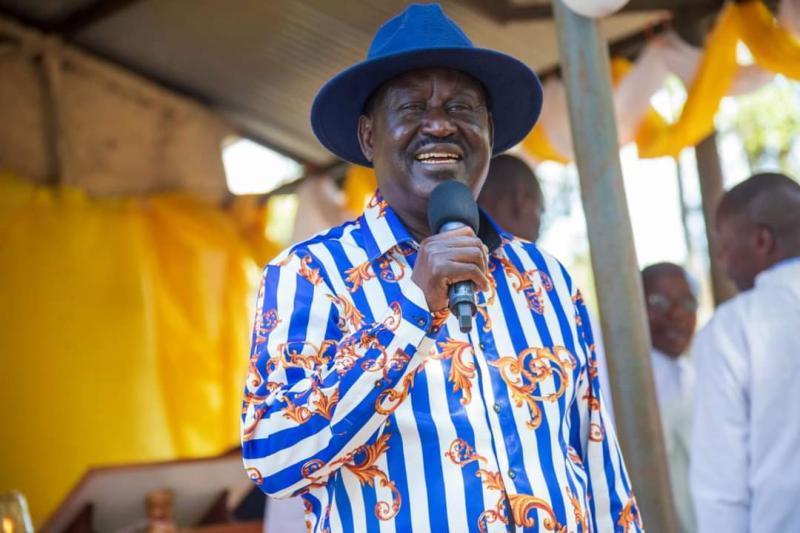 File image of Azimio Leader Raila Odinga.